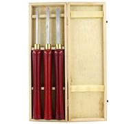 Juego de cinceles para torno de carpintería, juego de 3 piezas, herramientas de torneado de madera HSS con hojas de acero HSS, casquillos de latón y estuche de madera para carpintero, artesano, rega