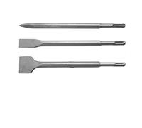 Juego de cinceles SDS Plus de 3/4 Uds., cincel plano de ranura de punta de broca de martillo eléctrico de carburo cementado for pared de ladrillo rojo/cemento/espuma(3PCS)