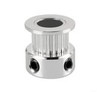 Juego de cinco correas dentadas de aluminio sincronizadas para poleas adaptadas a las especificaciones de la máquina (8 mm, plateado)