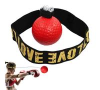 Juego de cinta para la cabeza de bola reflexadora de boxeo, cinta para la cabeza de bola reflex para principiantes, entrena la coordinación -mano con pelotas de boxeo para dormitorios, salones