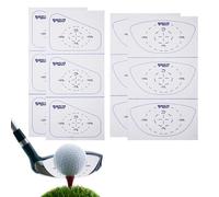 Juego De Cintas De Impacto De Golf | Pegatizas De Impacto De Golf | Cinta Autodeleaching Sweet Spot Y Analysis De Consistencia | Precision Impacta El Club De Golfs De Golf Afecta Las Cintas Y Las Calc