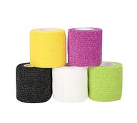 Juego de Cintas de Kinesiología, 5 M X 4,5 Cm Kinesiotapes Cinta Deportiva Impermeable Amigable con la Piel Adecuado 5 Tipos para Deportes Cintas de Tonificación Muscular de Rodilla,(Amarillo)