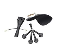 Juego de clavijas de afinación de barbilla de ébano de calidad para violín 4/4, exquisita mano de obra, accesorios, mejora la apariencia del violín, perfecto para piezas de repuesto de violín, para