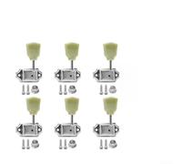 Juego de clavijas de afinación de guitarra 3L3R con mano de jade retro para Les Electric Acoustic Silver Gold Finish Parts (dorado)
