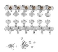 Juego de Clavijas de afinación de Guitarra de 12 Cuerdas, Accesorio de Guitarras de Cabezas de máquina de aleación de Zinc