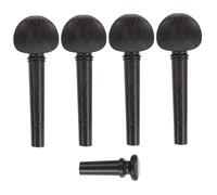 Juego de Clavijas de Afinación para Violín 4/4, Ébano Negro, 1 Set