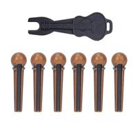 Juego de clavijas de puente para guitarra bajo, instrumentos de cuerda, removedor de clavos acústicos, fácil de usar, removedor de uñas de cuerda, accesorios de mantenimiento de repuesto