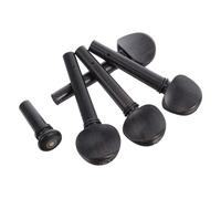 Juego de Clavijas de Violín 4/4 de Ébano Negro, 1 Set