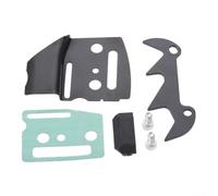 Juego de clip izquierdo y junta y guía para parachoques y perno del cigüeñal apto para motosierra china 45CC 52CC 58CC 4500 5200 5800, motosierra de jardín, kit de herramientas de jardín accesorios