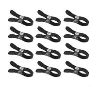 Juego de clips de acero inoxidable resistente al viento para piscinas sobre el suelo, diseñados para sostener las cubiertas firmemente y evitar daños por la exposición a la intemperie (negro) 12