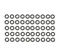 Juego de clips de anillo de retención con junta tórica de goma moldeada para llaves de vaso de impacto de 1,27 cm adecuadas para tipos manuales y eléctricos (50 piezas)