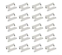 Juego de clips de conexión a tierra, 20 piezas de acero inoxidable de 30,1 x 32 mm placas de tierra para el hogar panel solar instalación de módulo fotovoltaico