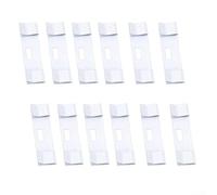 Juego de clips de cortina de metal con 12 piezas, diseñado para instalar sin taladro, compatible con varios tipos de cortinas, fuerte agarre para proteger la tela y la estabilidad