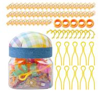 Juego de clips de costura, colección completa con contenedor para carrete y alfiletero, kit organizador multifuncional con función de agarre , clip para colchas
