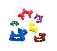 Juego de clips de laboratorio antideslizantes, abrazadera de boca de molienda estándar for bayoneta de matraz, 5/10 Uds.(No.24 10pcs)