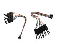 Juego de clips de prueba de analizador lógico de 20 cm, kit de cable de gancho de 20 pines para necesidades de prueba (negro)