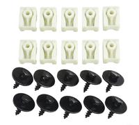 Juego de clips y pernos para guardabarros delantero BMW, 20 clips de plástico, compatible con 07147311312 y 07149213164