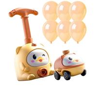 Juego de coche lanzador de globos neumático - Juguete de bomba con temática animal, kit educativo STEM para niños | Regalo de cumpleaños de dos sistemas, proyecto escolar de actividades de construcció