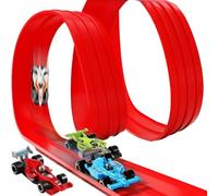 Juego de coches de juguete y pistas de carreras, modelos de vehículos | Juego de coches de juguete enrollables para interiores y exteriores, salón, balcón, dormitorio, niñas, niños pequeños