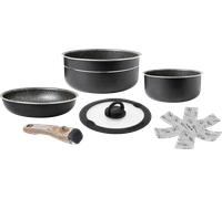 Juego de cocina 5 pzas. con 2 ollas y 1 sartén ø 22 pirate spacemaster brunner