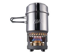 Juego de cocina compacta de camping de acero inoxidable 18/8 470 ml / 985 ml spiritus esbit