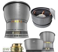 JUEGO DE COCINA DE ALUMINIO ESBIT CON QUEMADOR DE ALCOHOL BW UTENSILIOS DE CO...