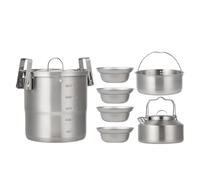 Juego De Cocina De Camping - Juegos De Cubiertos | Utensilios De Camping | Kits De Macetas Al Aire Libre | Puestos De Picnic | Equipo De Supervivencia Ligero Para La Familia Picnic Travel Backyard