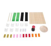 Juego de cocina de simulación de sushi, herramientas de cocina de madera para regalos de cumpleaños, cocina segura y duradera para jugar juego de juguetes de comida
