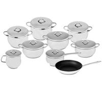 Juego de Cocina Domus de Acero Inoxidable (9 Piezas) - SILAMPOS
