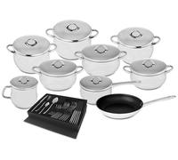 Juego de Cocina Domus en Acero Inoxidable (9 Piezas + Cubiertos) - SILAMPOS