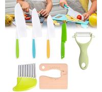 Juego de cocina seguro para niños, juego de cocina seguro para niños, herramientas de cocina Montessori para niños pequeños, juego de cuchillos seguros para niños para cocinar de verdad