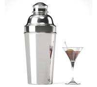 Juego de coctelera de acero inoxidable de 1.8 L, coctelera de camarero de 68 onzas con colador y medidor integrados, herramientas profesionales de mezcla de bar para martinis