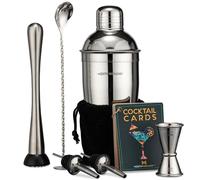 Juego de coctelera de coctelera Barman Kit - Plata - Kb1