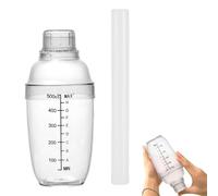 Juego de coctelera - Juego de coctelera de bar, coctelera para café | Botella coctelera transparente con báscula y filtro, kit de cócteles de herramientas de baar para fiestas, coctelera con