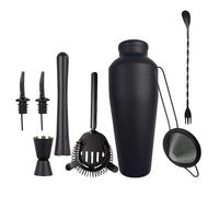 Juego de coctelera para bartender - Herramientas de cóctel de acero inoxidable | Kit profesional con colador y cuchara de bar para fiestas en casa Happy Hour And Drink Making Entertaining Guests