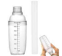 Juego de coctelera para cócteles - Clear Drink Mixer Bottle, Shaker Tool | Bartender Kit with Limon Hammer, Built-in Strainer & Measurement Scale, Cocktail Mixing Cup for Party, Home, Kitchen Use
