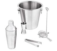 Juego de Coctelería con Accesorios Profesional Silvano, Coctelera Elegante 750 ml, Set coctelería 6 Piezas, Kit Acero Inoxidable, Cocktail Shaker Set, Bartender Kit