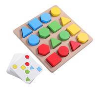 Juego de Coincidencia de Forma, Rompecabezas de Madera Juego de combinación de Color para niños, Juguetes lógicos educativos Montessori para Personas Mayores o niños niñas de 3 a 6 años