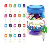 Juego de coincidencia de números,Juegos de números - Lindo juego de recursos de helado - Juguetes educativos preescolares, aprendizaje de números para niños, manipuladores de jardín de infantes, co