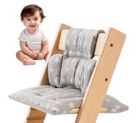 Juego de cojines antideslizantes para trona, 2 piezas, para trona Stokke Tripp Trapp, algodón orgánico, funda de repuesto con cierre de para bebés y niños