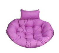 Juego de cojines colgantes para silla de huevo, almohadillas gruesas con reposacabezas para uso en interiores y exteriores, perfecto para patio, jardín y relajación, 120 cm