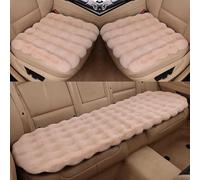 Juego de Cojines de Felpa para Alfa Romeo Alfa 6 1979-1986, 3 Piezas, Funda Térmica Cálida y Suave para Asientos Delantero y Trasero,Khaki