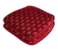 Juego De Cojines De Silla De Cocina De 1/2/4/6, Cojín De Asiento Antideslizantes para Sillas De Comedor con Lazos, Almohadillas De Silla De Comedor De Espuma Viscoelástica Desmontable