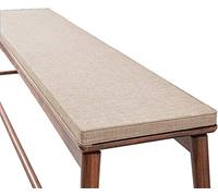 Juego de cojines para banco de exterior, 100 x 30 x 5 cm, impermeable, de 5 cm, acolchado de espuma, ideal para bancos de jardín o columpios, 2 piezas, 3 cojines