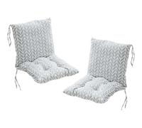 Juego de Cojines Premium (2 Piezas) Cojines de Asiento y Respaldo Separables Resistentes a La Abrasión y Altamente Elásticos para Oficina Jardín Sofá o Patio(1)