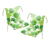 Juego de Cojines Premium (2 Piezas) Cojines de Asiento y Respaldo Separables Resistentes a La Abrasión y Altamente Elásticos para Oficina Jardín Sofá o Patio(16)