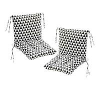 Juego de Cojines Premium (2 Piezas) Cojines de Asiento y Respaldo Separables Resistentes a La Abrasión y Altamente Elásticos para Oficina Jardín Sofá o Patio(6)