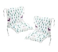 Juego de Cojines Premium (2 Piezas) Cojines de Asiento y Respaldo Separables Resistentes a La Abrasión y Altamente Elásticos para Oficina Jardín Sofá o Patio(11)