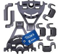 Juego de cojinetes y abrazaderas de repuesto para Bosch Siemens Neff 00428344 428344 para lavavajillas/lavavajillas/set de fijación para cesta inferior de 8 piezas
