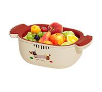 Juego de colador de cocina con cuenco colador | Cesta para frutas y lavandería - Ahorro de espacio para espaguetis ensalada fruta
